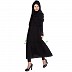 Abaya dress - Front open with Golden embroidery  Abaya dress - Front open with Golden embroidery